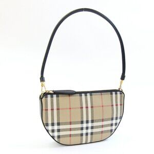 BURBERRY Black Leather Pouch
